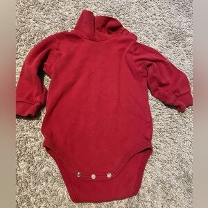 Red Turtleneck Onesie